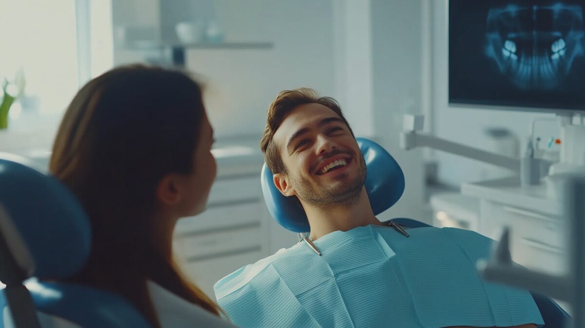 dentiste avec un patient sportif